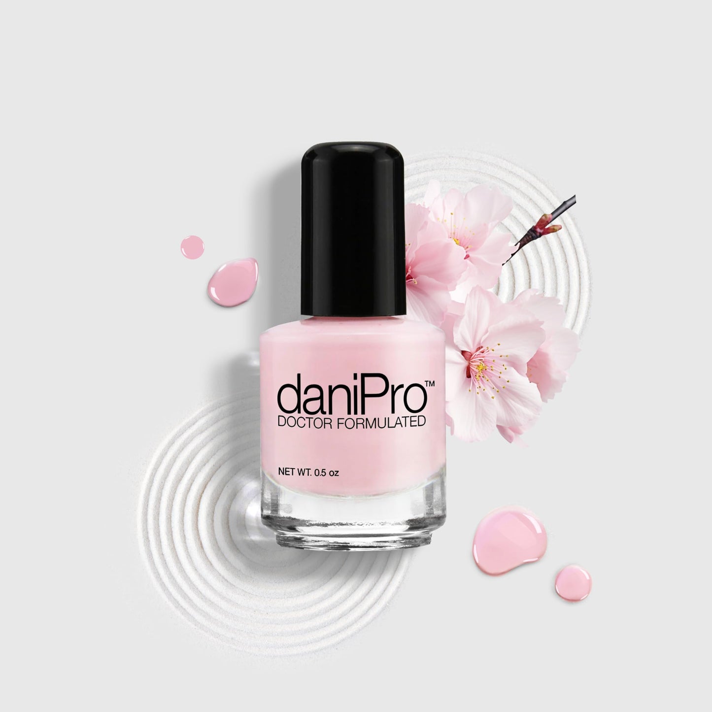daniPro Love Is All Pink Nail Polish – Doctor Formulated Fingernail & Toenail Polish with Undecylenic Acid, Biotin & Vitamins, 0.5oz, Vegan, USA Made