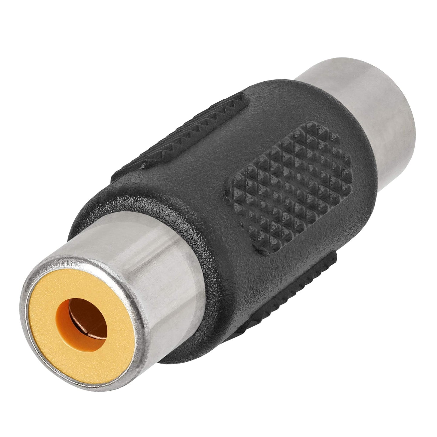 Cmple - RCA Coupler Audio Video Cable Adapter Composite Component Connector Converter - RCA Female to Female Single Jack to Jack