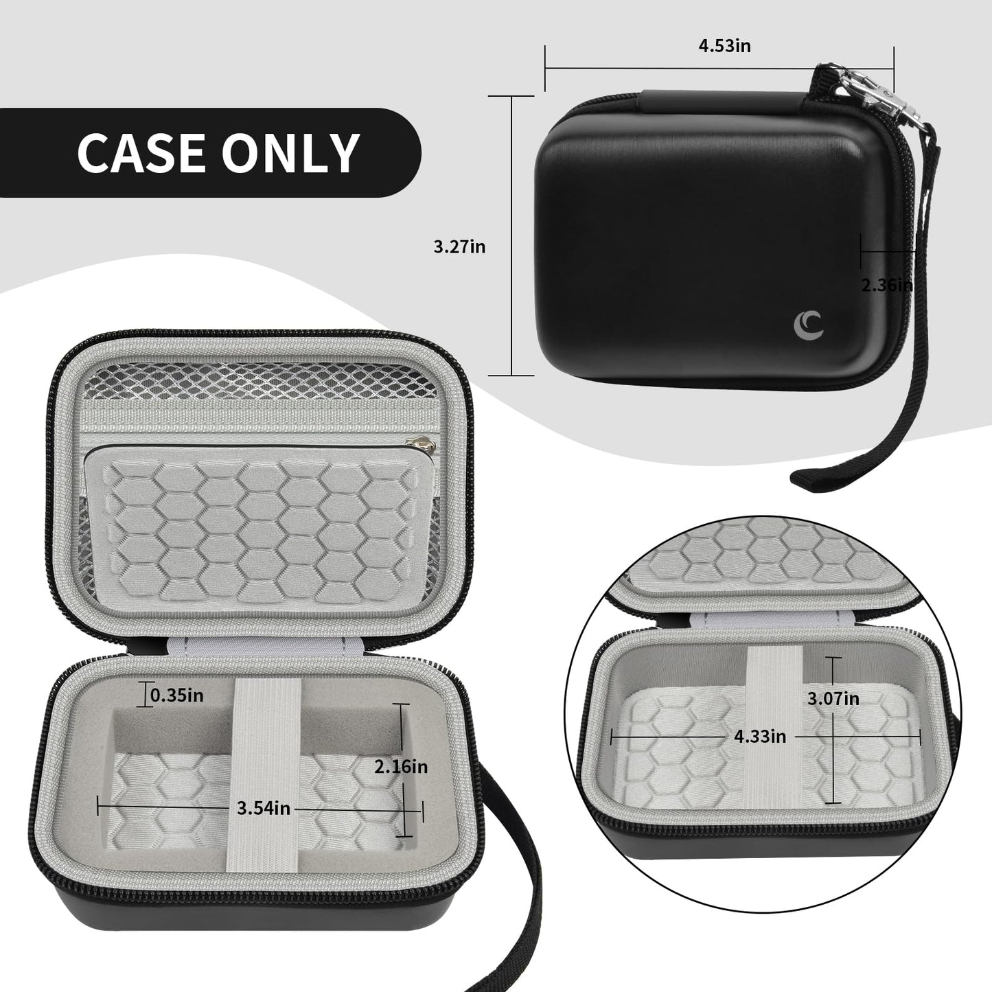 Comecase Carrying & Protective Case for Digital Camera, for CAMKORY/for Kodak Pixpro FZ45 FZ55/for Canon PowerShot ELPH 180/190 / for Sony DSCW800