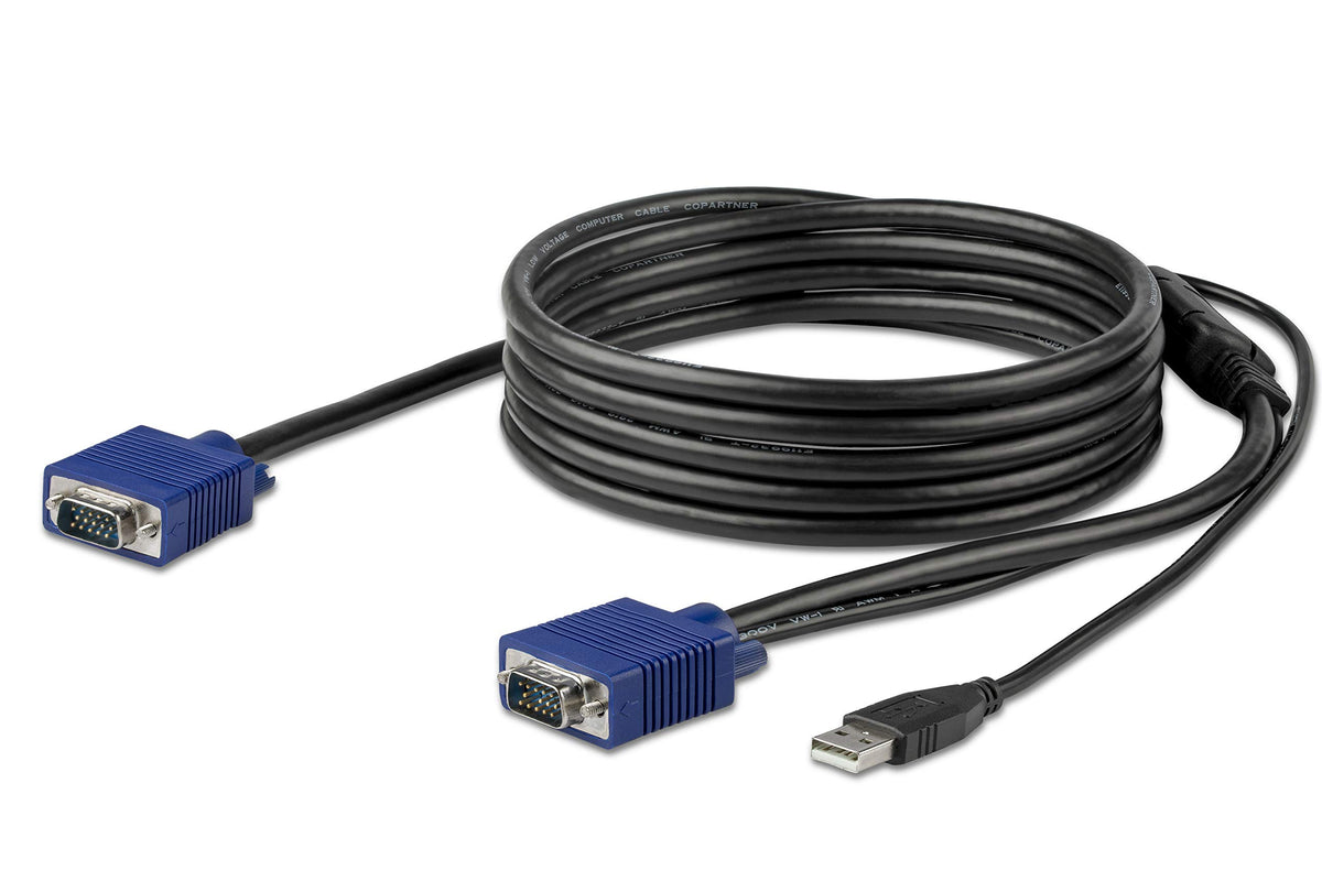 StarTech 10ft / 3m USB VGA KVM Console Cable for Rackmount, 1920 x 1200