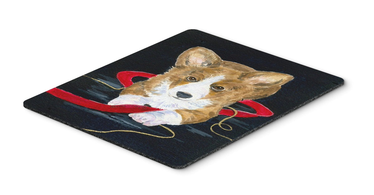 Caroline's Treasures SS8570MP Corgi Mouse Pad, Hot Pad or Trivet for Home Office Gaming Working Computers Laptop Mouse Mat,Washable Large Mousepad