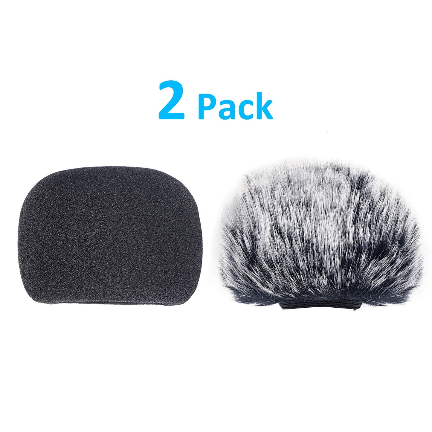 YOUSHARES DR05X Windscreen Muff and Foam Compatible with Tascam DR-05X DR-05 Mic Recorders, DR05X Indoor Outdoor Microphone Wind Screen (2 PACK)