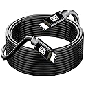 YOTETION USB C to C Cable 25FT,100W 4K60HZ Type C GEN2x2(Data usb3.1),USB C Video Output from USB3.2/ USB4.0 Fast Charging & Sync for Xreal MacBook