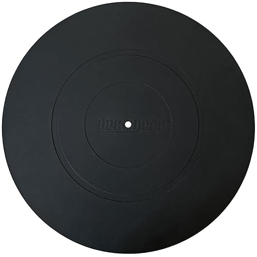 Deco Gear Audiophile 12-Inch Silicone Rubber Turntable Platter | Universal for All Vinyl LP Record Players - Anti-Static Slipmat | Improves Sound