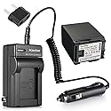 Kastar BP-827 Battery 1X + Charger for Canon VIXIA HF10 HF11 HF20 HF21 HF100 HF200 HF G10 HF M30 M31 M32 HF M40 HF M41 HF M300 HF M400 HF S10 HF S11