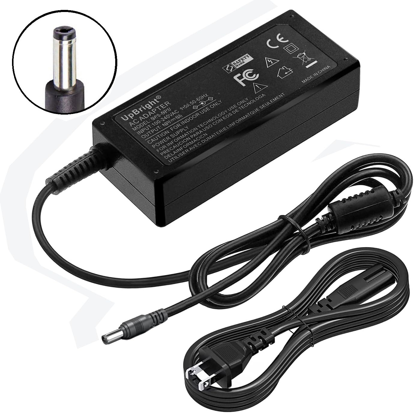 UpBright 15V AC/DC Adapter Compatible with Neewer Photography 14 inches 18 inch 14" 18" Photo Studio Ring Light NW-150480D2 NW-150300D2 DC15V 4.8A 5A…