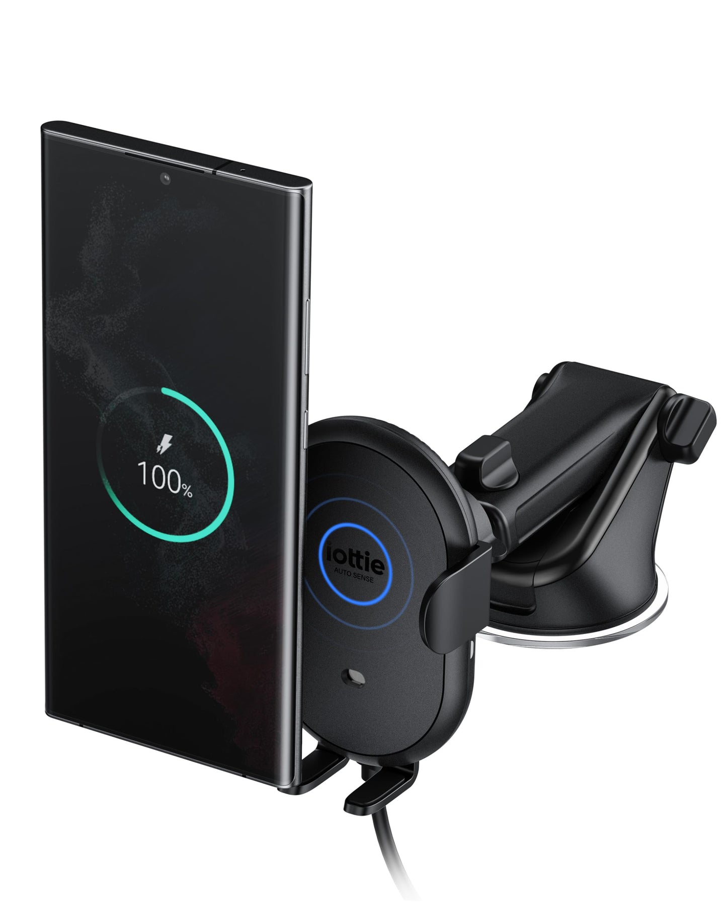 iOttie Auto Sense 2 Dash & Windshield Car Phone Holder with Qi Wireless Charging - Auto Clamping Phone Mount & Charger for iPhone, Google Pixel