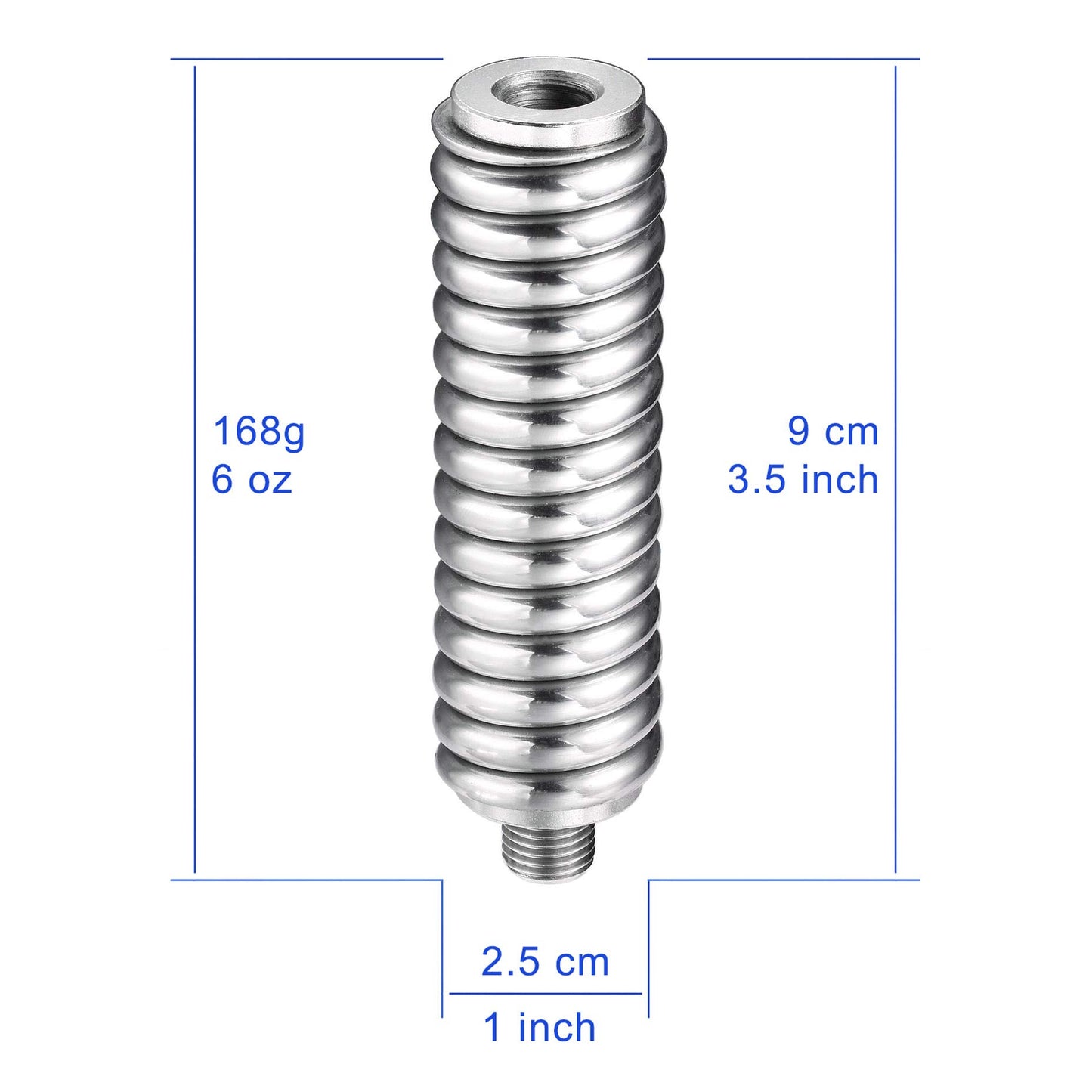 Bingfu CB Antenna Spring Heavy Duty Stainless Steel Compatible with Vehicle Truck Van RV Motorhome Matine Boat Mobile CB Radio Antenna Mount Up to 60"