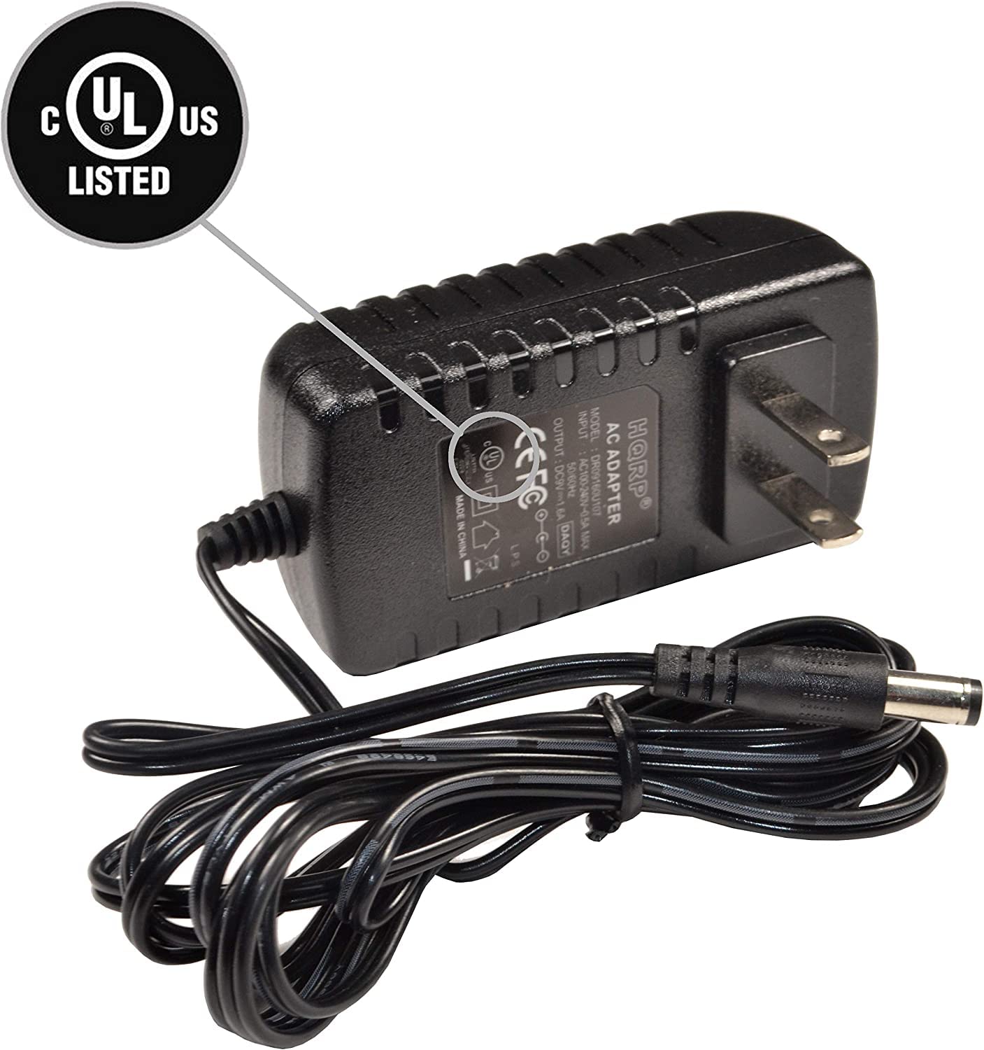 HQRP AC Adapter Compatible with Brother P-Touch AD-24 / AD-24ES PT-H110 Handheld Labeling Machine Power Supply Plus Euro Plug