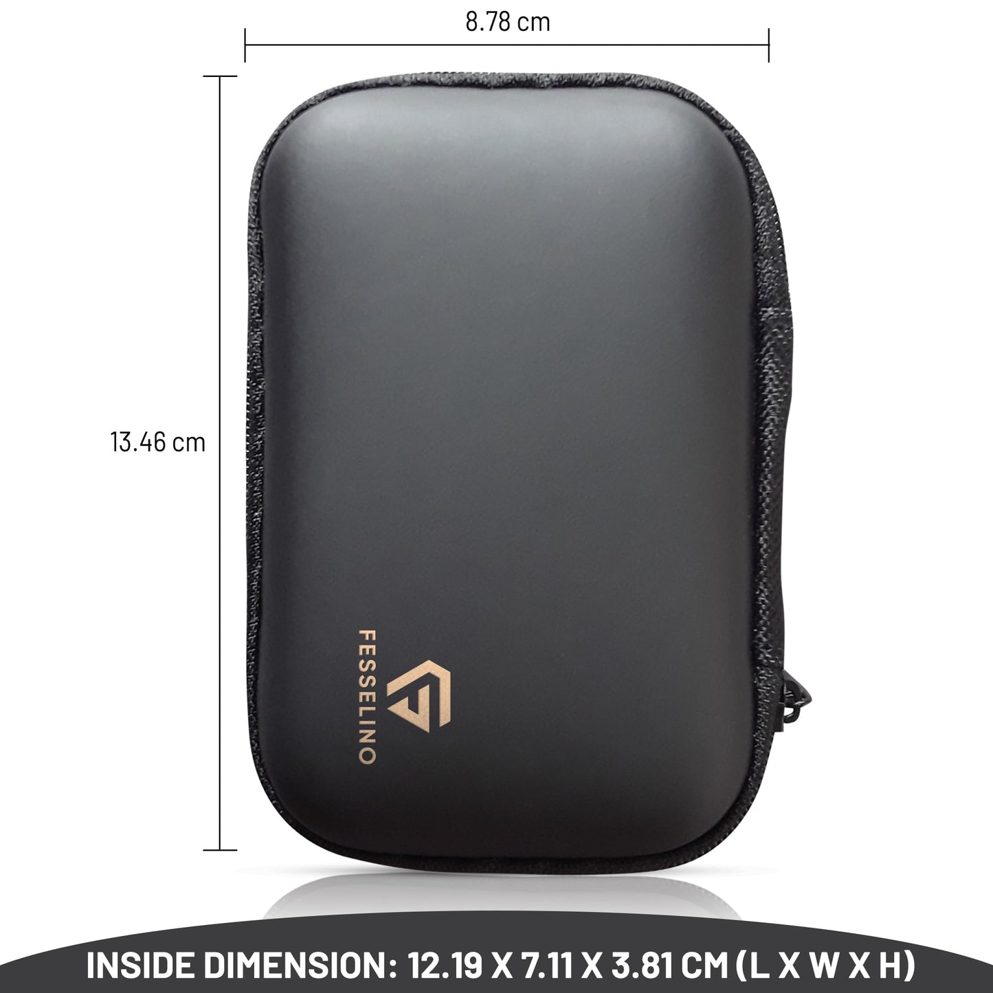 Black Premium Quality Compact Digital Hard Camera Case Hard case with Foam Cover Bag Box Compatible for Sony, Cannon, Samsung, Fujifilm, Olympus
