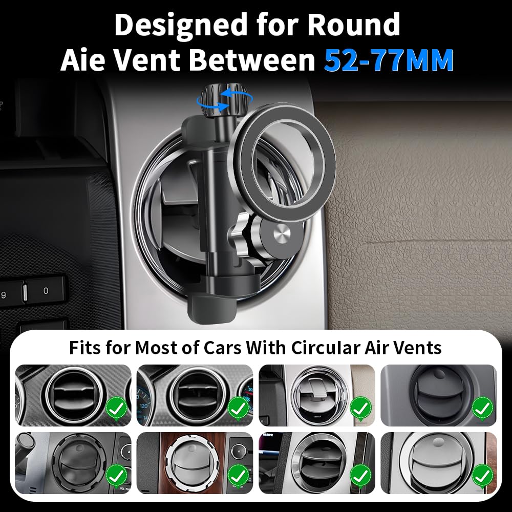 Car Magnetic Phone Holder Mount for Ford Mustang 2005-2023 (Not for Mach E)?F-150 2004-2014?F-250 2008-2016?F-350 2008-2016?Expedition 2003-2017