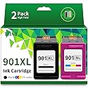 TEINO 901 Ink Cartridges Remanufactured Ink Cartridge Replacement for HP 901 901XL 901 XL use with HP OfficeJet J4680 J4580 4500 J4500 Series J4680c