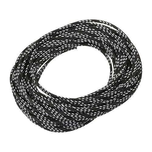 Othmro 32.8ft Length PET Flexible Expandable Braided Cable Sleeves 0.16in Width Wire Loom Sleeving and Organizer Flexible Wire Mesh Sleeves for TV
