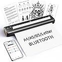 Rongta Portable Printer Wireless for Travel, Bluetooth Inkless Thermal Printers for 8.5" x 11" US Letter & A4 Size, Compatible with Android iOS Phone