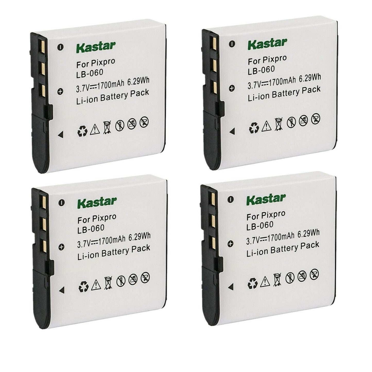 Kastar 4X Battery Replacement for VJIANGER 4K Digital Camera, 4K WiFi Digital Camera, 1080P Camcorder, 1080P Video Camera, 4K Vlogging Camera