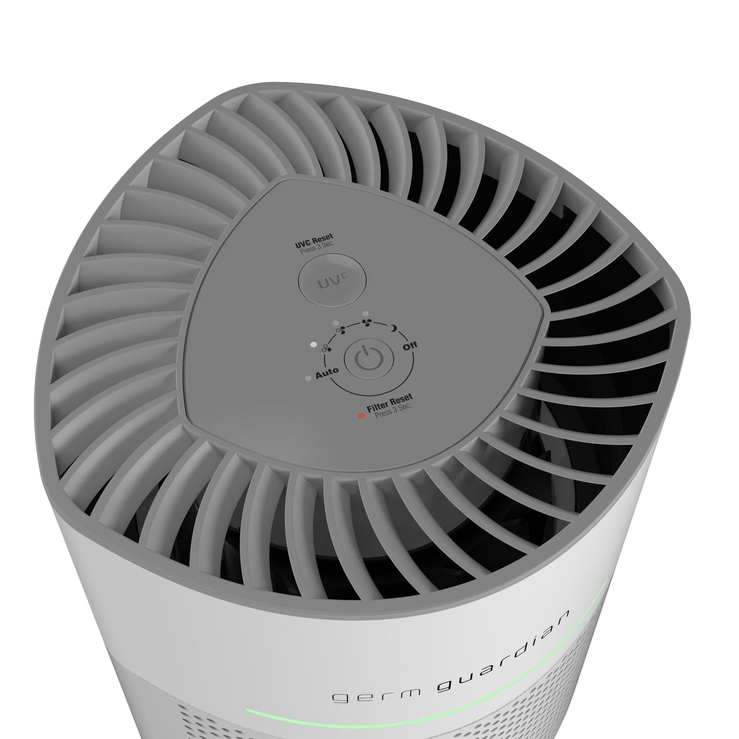 GermGuardian Airsafe+ HEPA Air Purifier for Home, Large Rooms Up To 1043 Sq. Ft. with HEPA Air Filter, UV-C Light & Air Quality Sensor, AC3000W, White