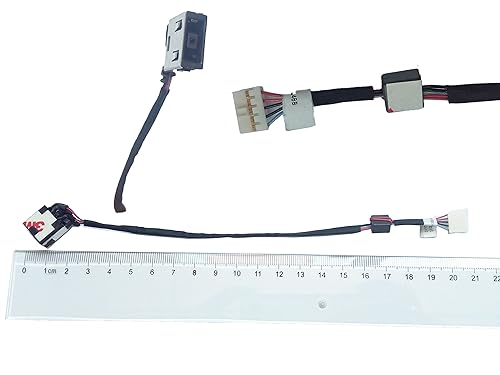 DC-in Jack for Ideapad Yoga Y50 Y50-70 DC30100RB00, DC Power Jack Harness Port Connector Socket with Wire Cable.