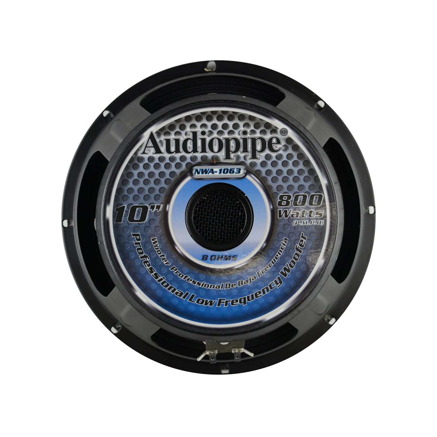Audiopipe 10" Professional Public Address Woofer (NWA-1063), High Power, 800Watts, 50 oz Magnet, 8 Ohms, 3" Voice Coil, Superior Performance