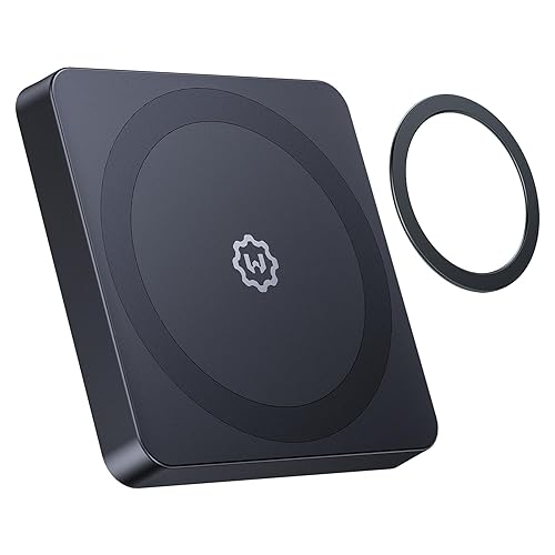 WixGear for MagSafe Car Mount, Phone Holders for Your Car & Magnetic Phone Holder for Car, Stick-On Design for Dashboard, Wall, Gym & Office