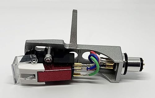 Pfanstiehl Cartridge and Stylus,Conical needle and Silver Headshell with mounting bolts for Pioneer