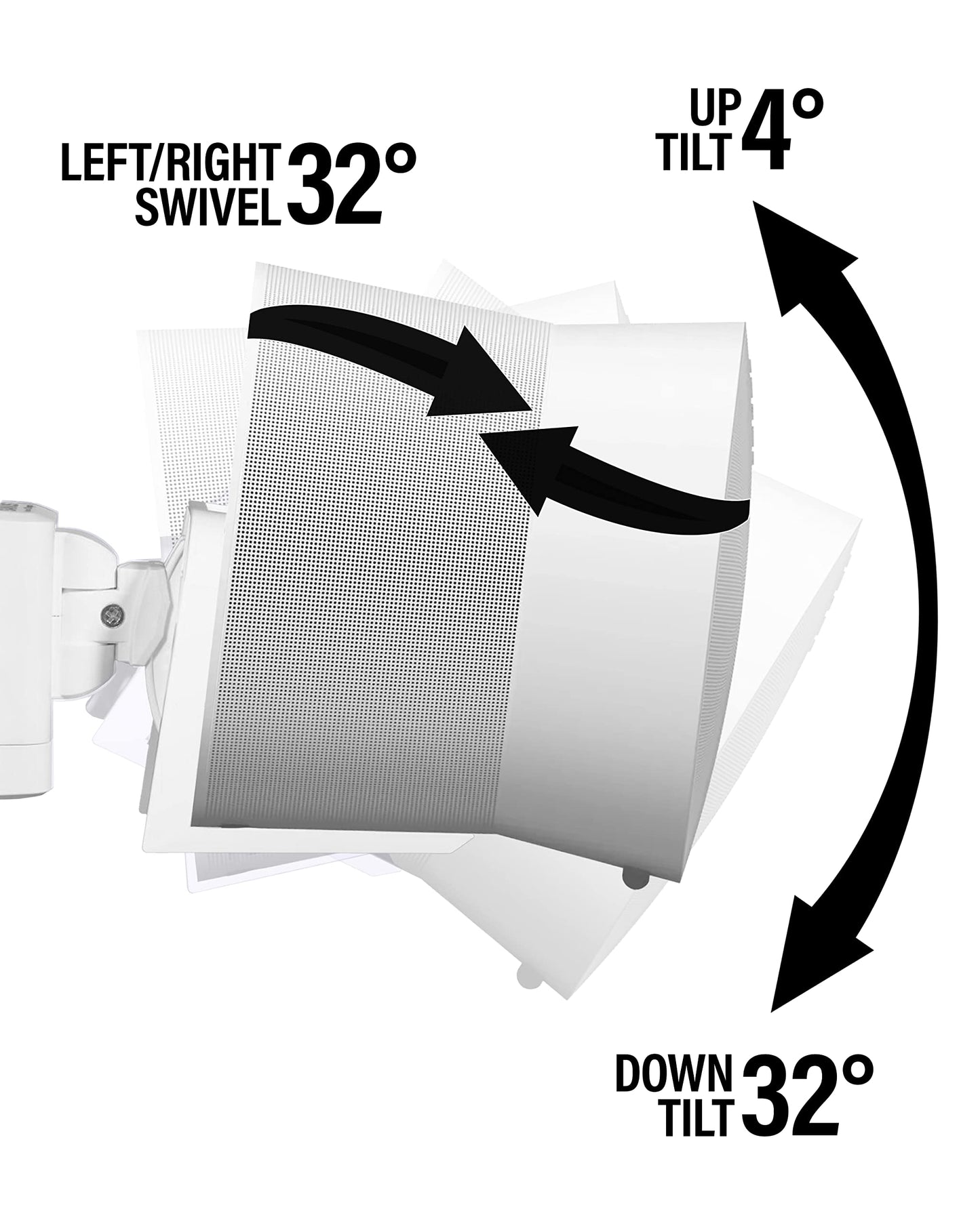 Sanus Speaker Wall Mount for Sonos Era 300™ - Swivel & Tilt Speaker Mount with Easy 15-Minute Install - Single, White