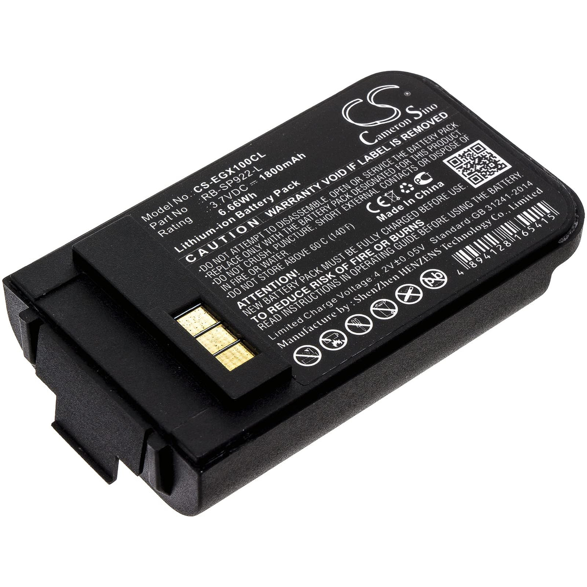Cameron Sino New Battery for EnGenius DuraFon 1x, DuraFon 4X, DuraFon Pro, Durawalkie, SN902, SN-902, SN-902H, SP922, SP-922 Pro, SP9228 Part