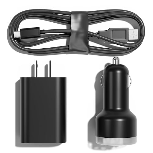 Airmoto Power Kit - Car Charger and Home Charger for Airmoto Tire Inflator Portable Air Compressor - Fast Charging with 3ft Lightning Cable