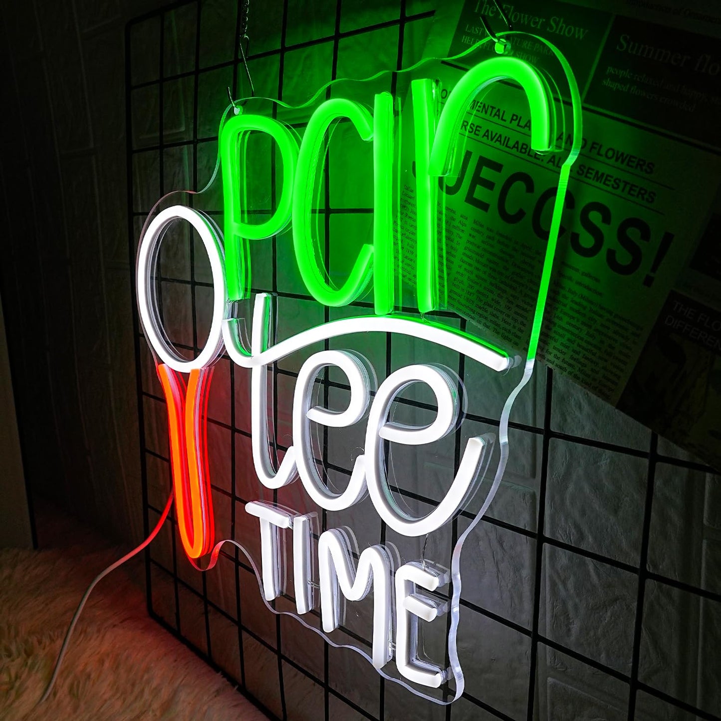 LMSIGNLY Golf Neon Sign for Wall Decor Golfing Neon Light Par Tee Time Golf LED Neon Sign Golf Ball LED Neon Light for Bedroom Golf Club Sports Room