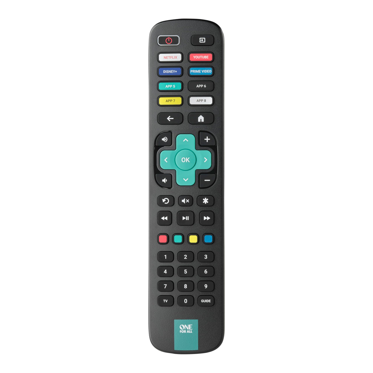 One for All URC4923 Replacement Remote Control for Roku Smart TVs, Black