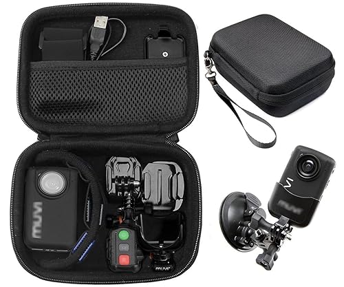 Case for Body camera, action camera like MIUFLY 1296, Veho VCC003, VCC005 MUVI HD10, HDPRO, PNZEO F5, BOBLOV M5/ M7, Pyle PPBCM9, R-Tech HD Night