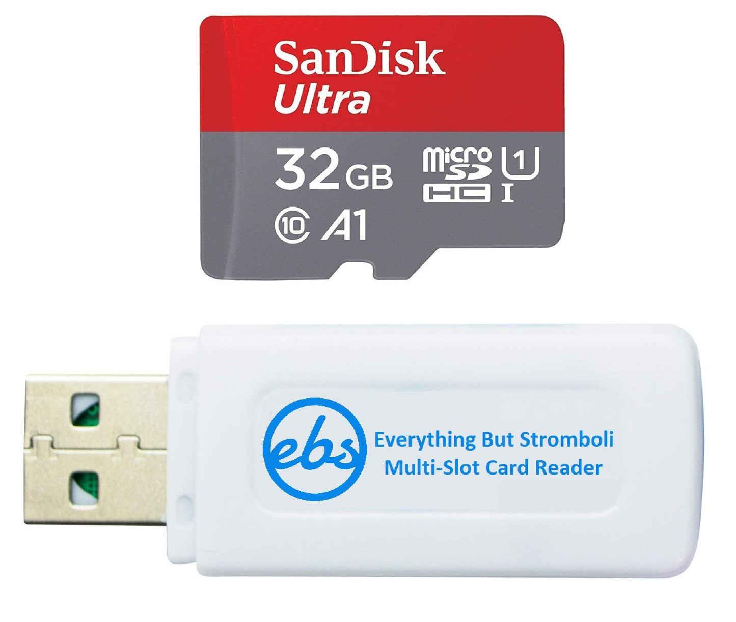 SanDisk Ultra 32GB Micro SD Memory Card Works with Wyze Cam Pan, Wyze Cam v2 Smart Camera (SDSQUA4-032G-GN6MN) Bundle with (1) Everything But