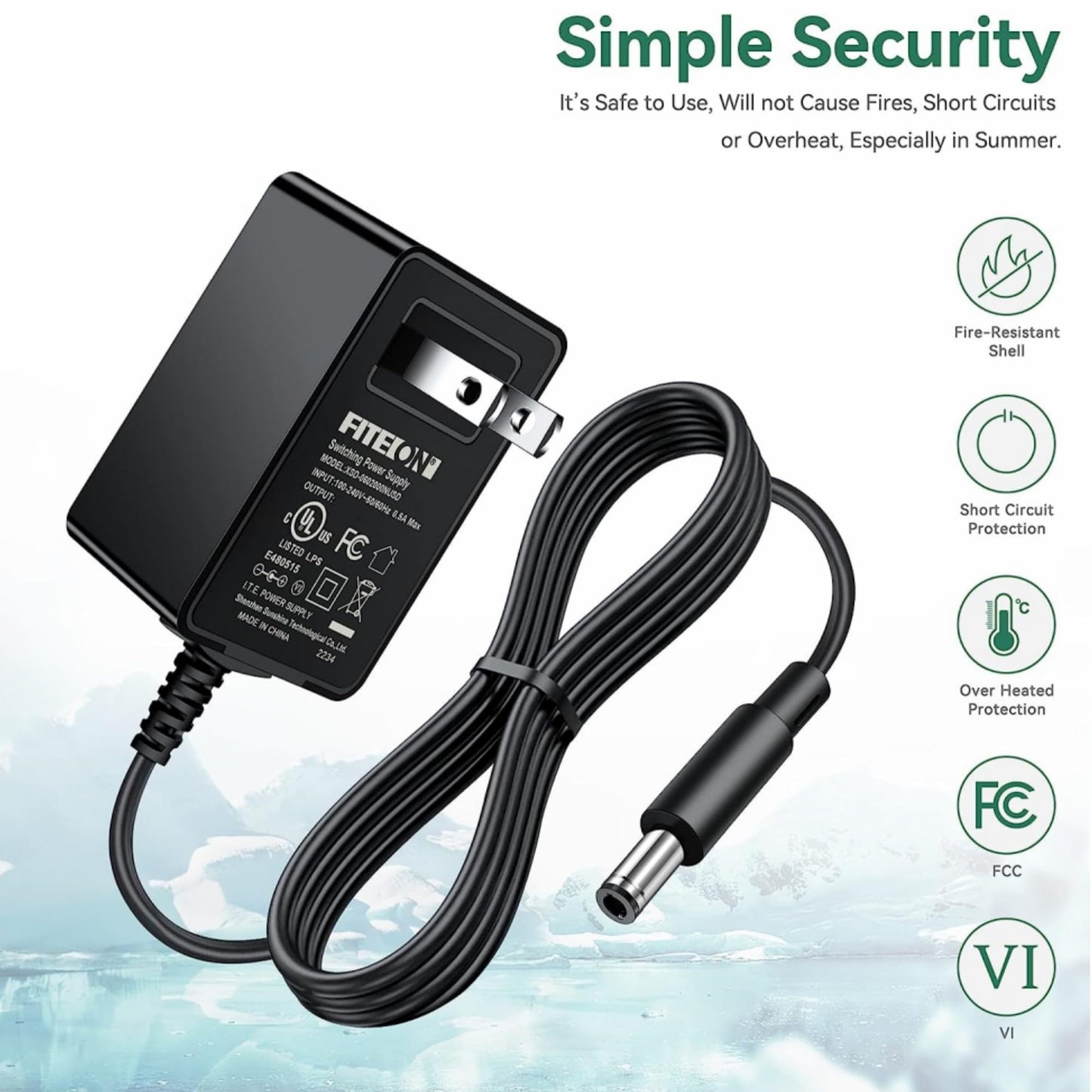 FITE ON 12V AC Adapter Compatible with Makita BMR100W BMR101W BMR100 BMR101 BMR 102 BMR102W BMR102; PRIVIA PX-130 PX-135 AD-A12150LW; Elmo 9419…