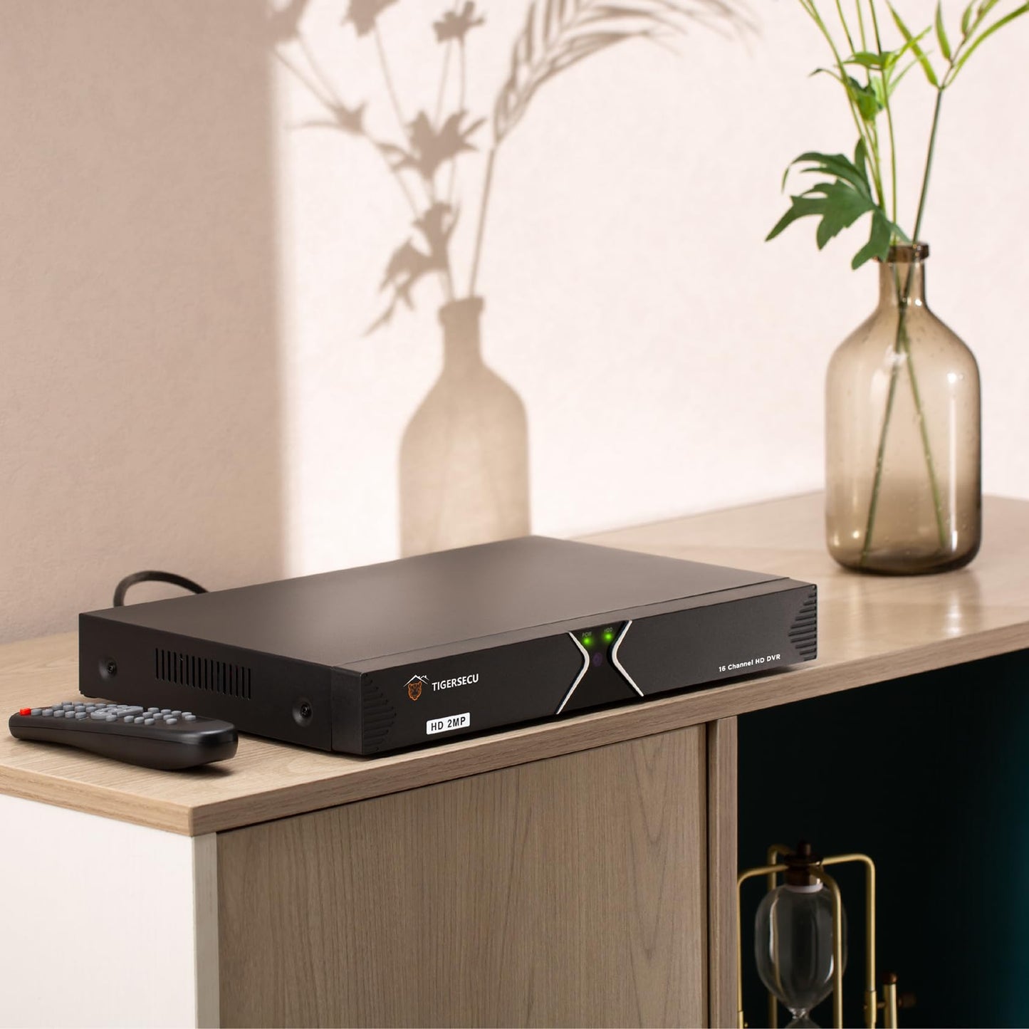 TIGERSECU Super HD 1080P 16 Channel DVR Security Recorder with 4TB Hard Drive, Hybrid 6-in-1 CCTV DVR Recorder Compatible with 2MP and 5MP TVI, AHD