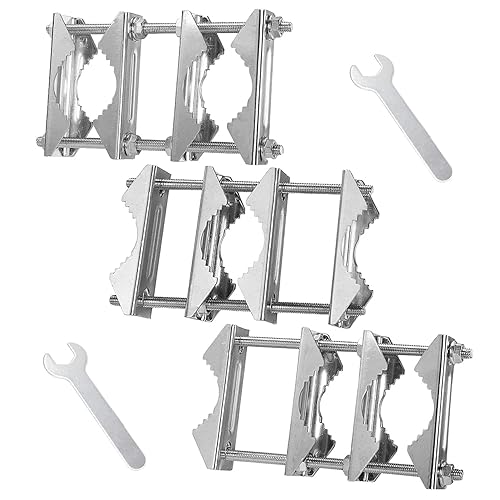 Wdwlbsm Double Antenna Mast Clamp V Jaw Block 5.5" Bolts & 3 Setup Options, Anti-Rust Heavy Duty Pole to Pole Mounting Kit Bracket Holder for Ham, CB