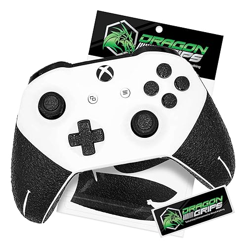 Dragon Grips Xbox Controller Grips - Ultra Thin 0.5mm Anti-Slip Textured Rubber Grip Accessory for Xbox One & Elite Controllers - Full Coverage