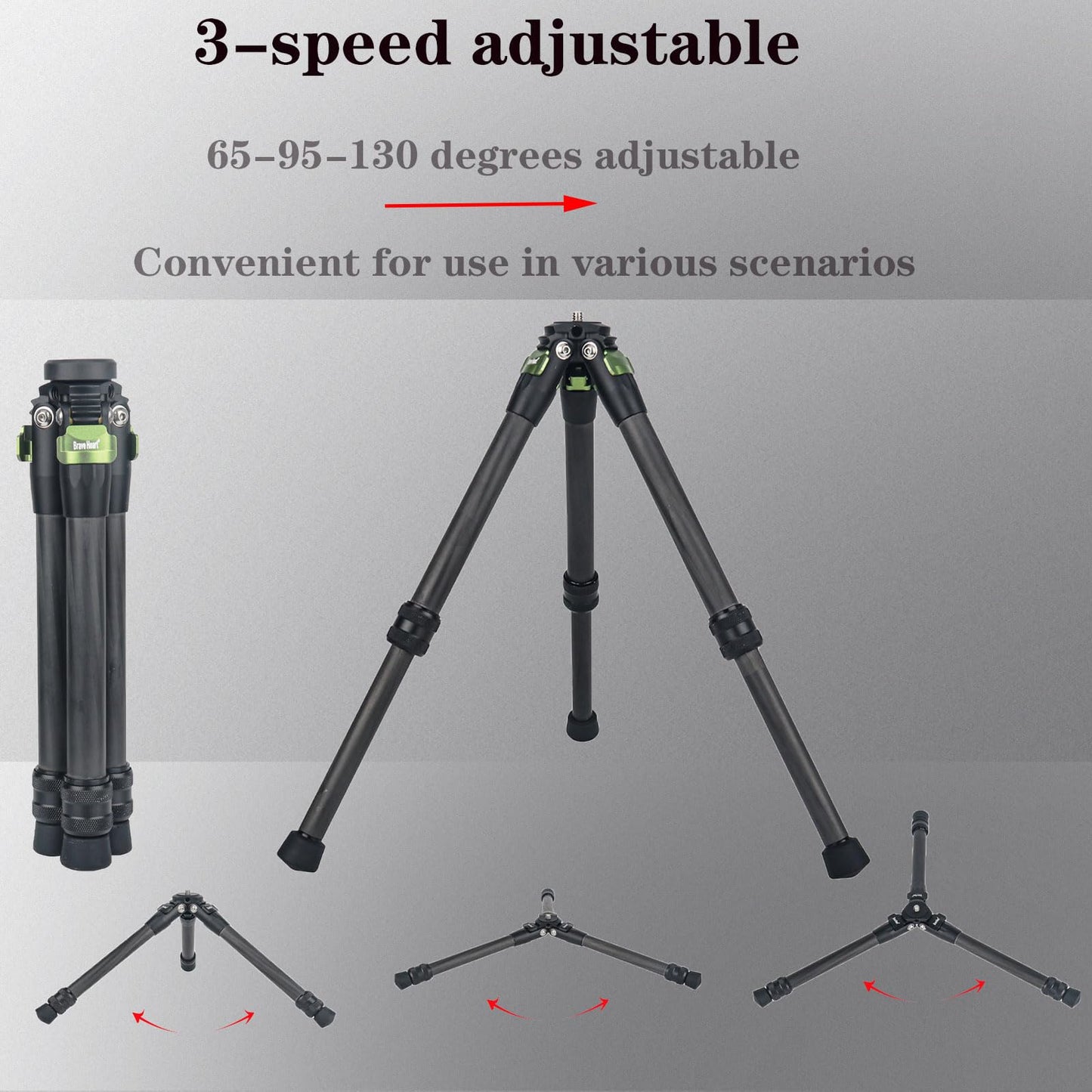 Liuliron Table Desk Carbon Fiber 3model Micro Desktop Mini Tripod for Insta360 Insta 360 X5 X4 X3 X2 R X GO 2 one R RS Camera Accessories (Green)