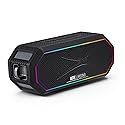 Altec Lansing Magnetic Bluetooth Speaker HYDRAJOLT 2.0, Waterproof IP67, 12W Output Power, 16H Battery, Multicolor LED, 100ft Wireless Range, Voice