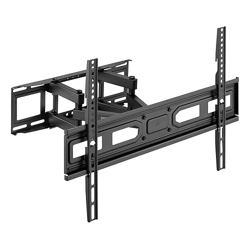Mount-It! Full Motion TV Wall Mount with Heavy Duty Dual Arms, 14" Extension and Compatible with TVs 37" up to 80" Screen Size, Fits VESA up