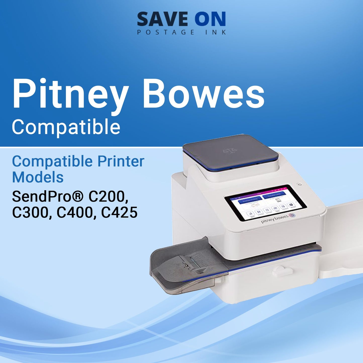 SL-798-0 Compatible Pitney Bowes Ink Cartridge (1 Pack) - Fluorescent Red Printer Ink Cartridge for SendPro+, SendPro C Series C200 C300 & C400