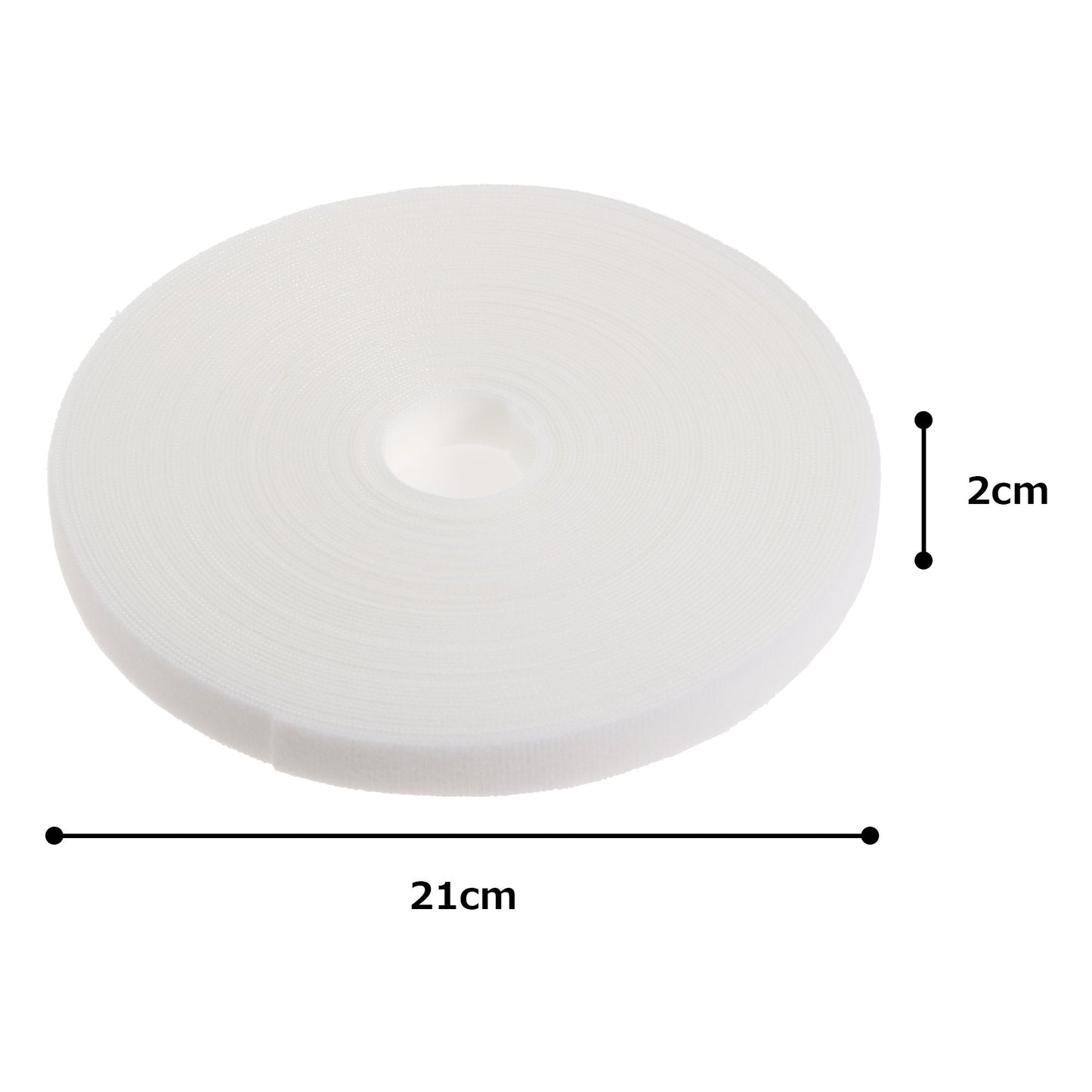 Panduit HLS-75R10 Hook and Loop Roll Cable Tie, 75-Foot Length, White
