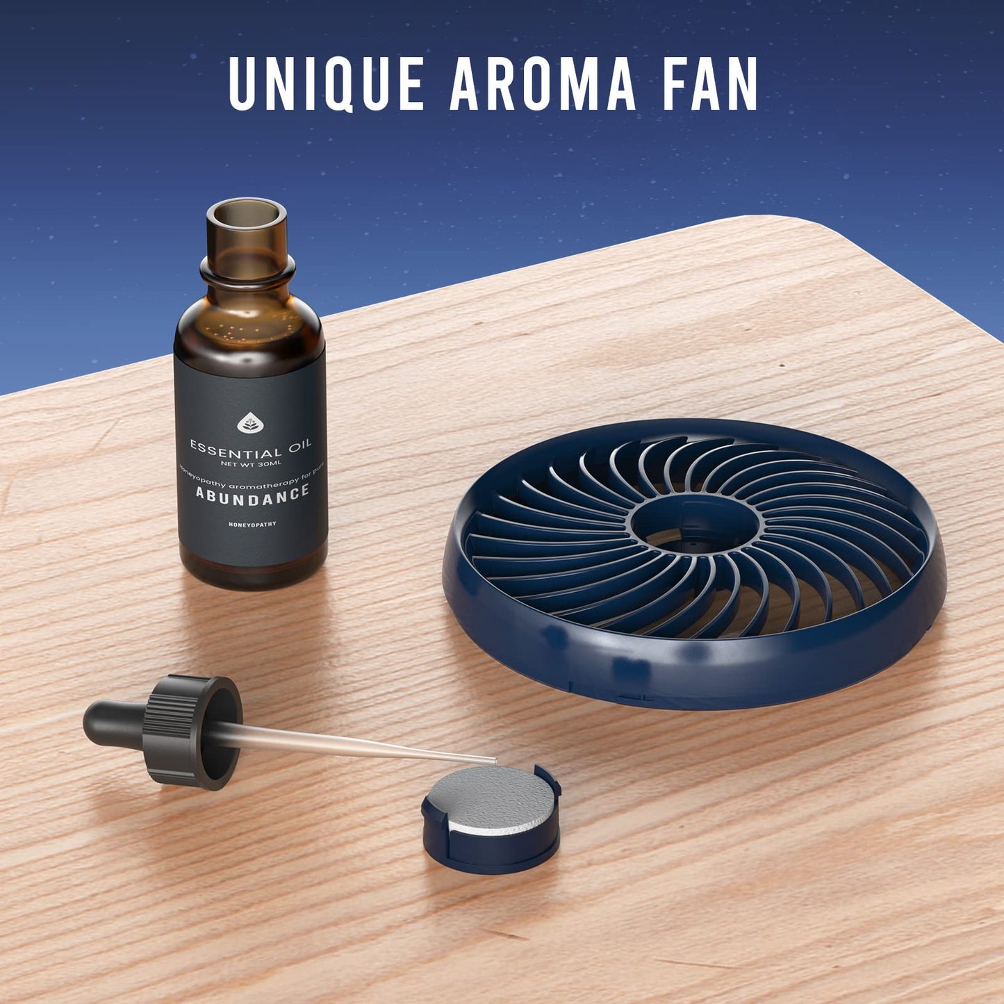 Shinebella AA Battery Powered Clip on Fan with 4-Speed, 5’’ Small Desk Fan with Aroma Function, USB Powered, 360°Rotation, Ultra Quiet, for Golf Cart