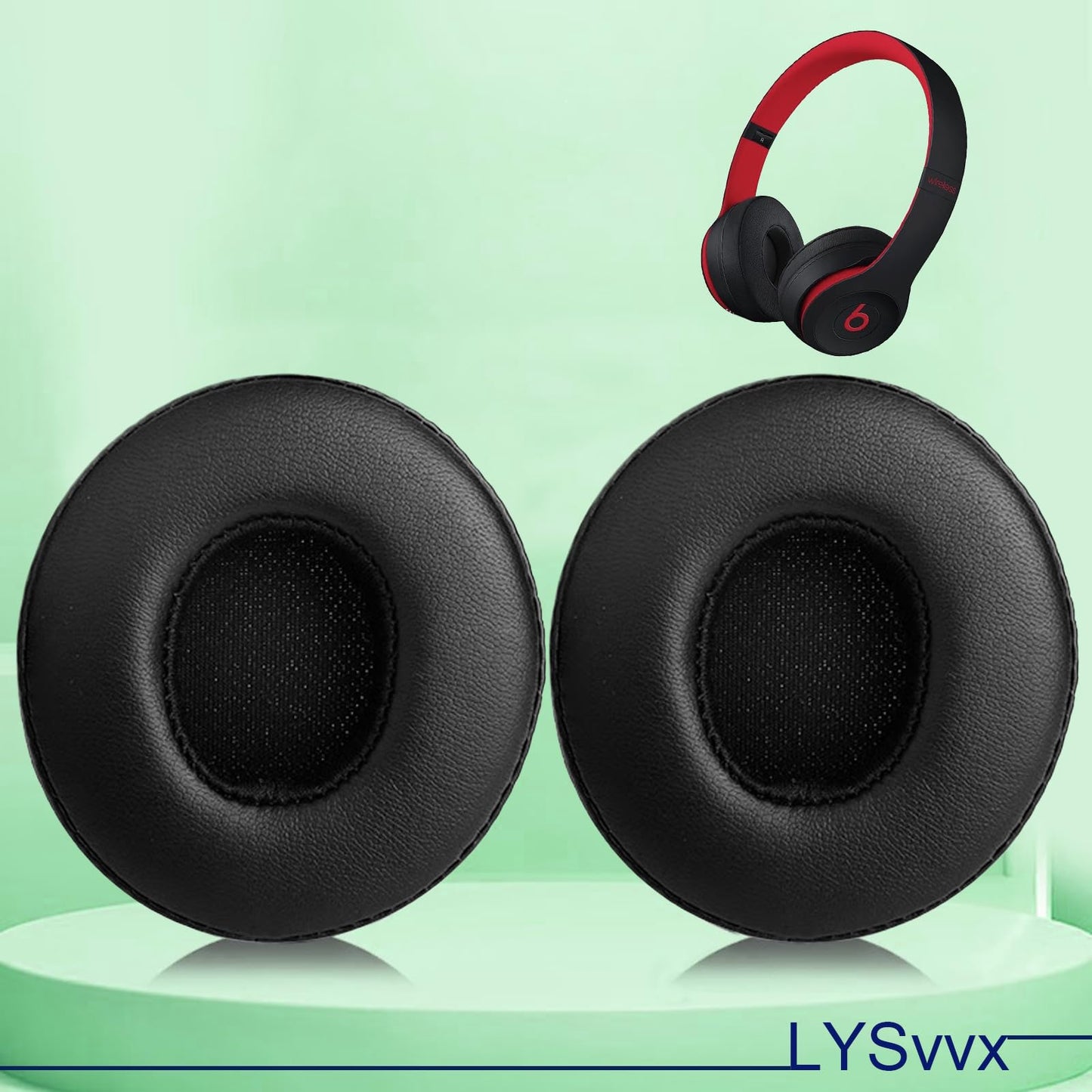 Solo 3 Ear Pads - Replacement Earpads for Beats Solo 2 & Solo 3 Wireless Headphones (Black)