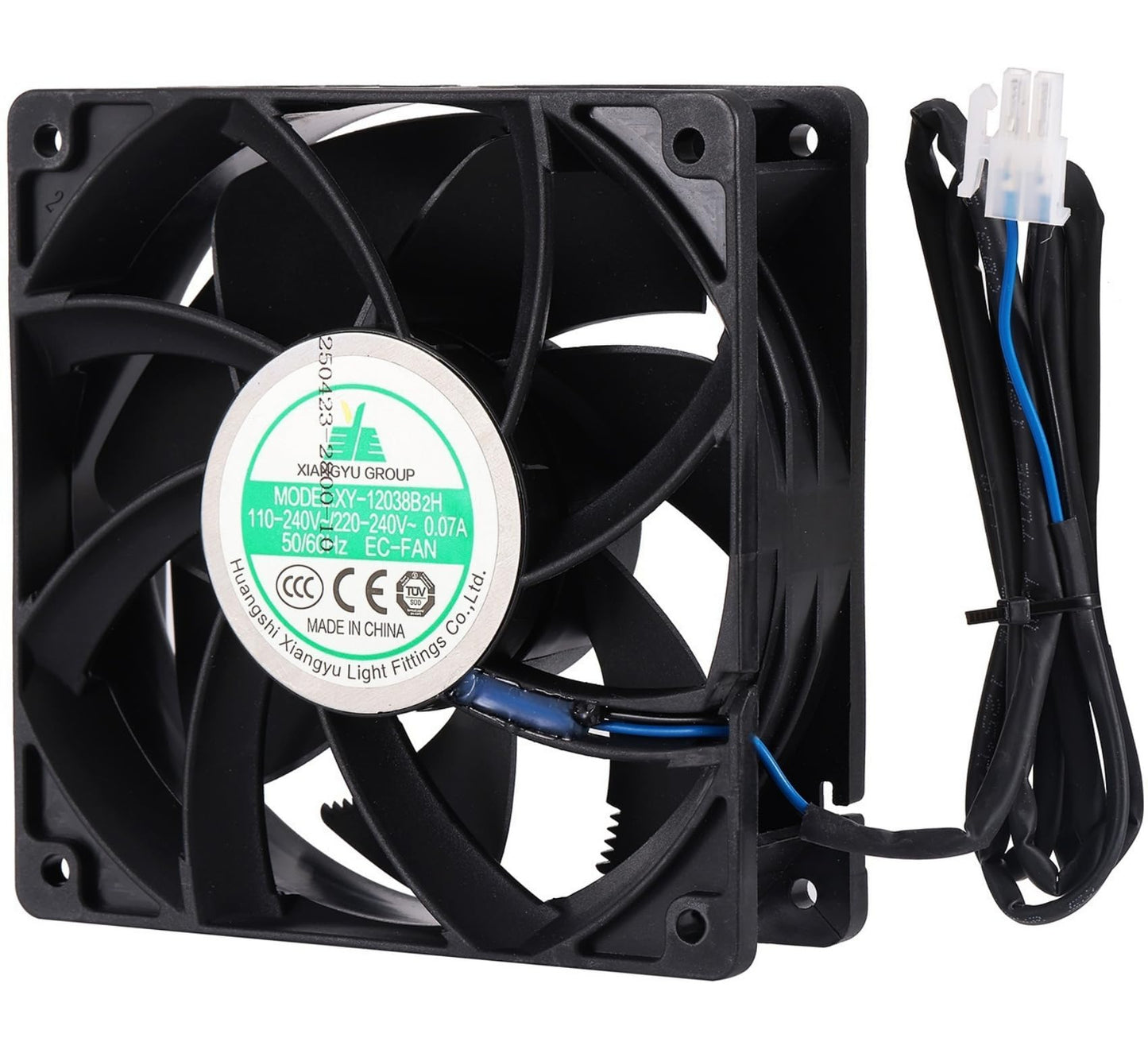 XY-12038B2H EC-Fan 110V-240V 0.06A 12CM 120×120×38mm Cabinet EC Cooling Fan for XY-12038B2H High Air Volume Fan Cabinet Case Cooling Fan 50/60HZ