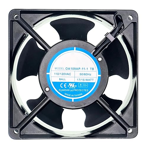 for OA109AP-11-1 TB Cooling Fan, 110/120V 17/15W 50/60Hz 120×120×38mm 2-Wire AC AXIAL Fan