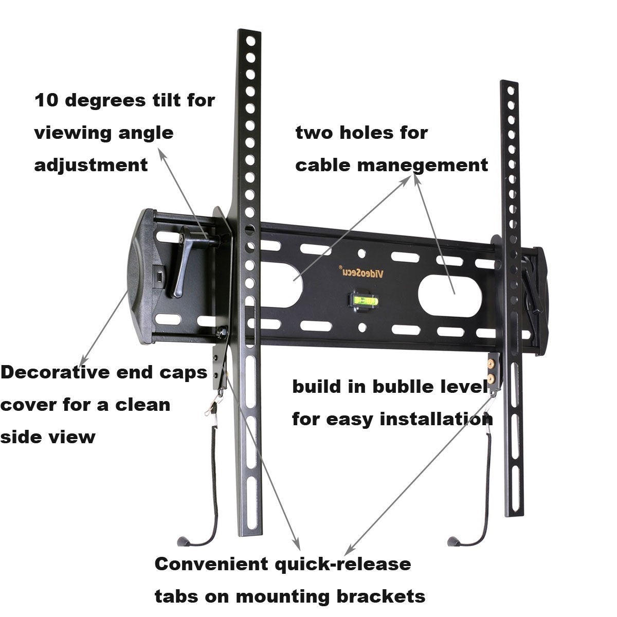 VideoSecu TV Wall Mount Plasma LED LCD Flat Screen Panel Tilt Arm Wall Mount for Sony KDL40BX420 KDL-46BX420 KDL-46EX620 KDL46NX720 KDL46EX723