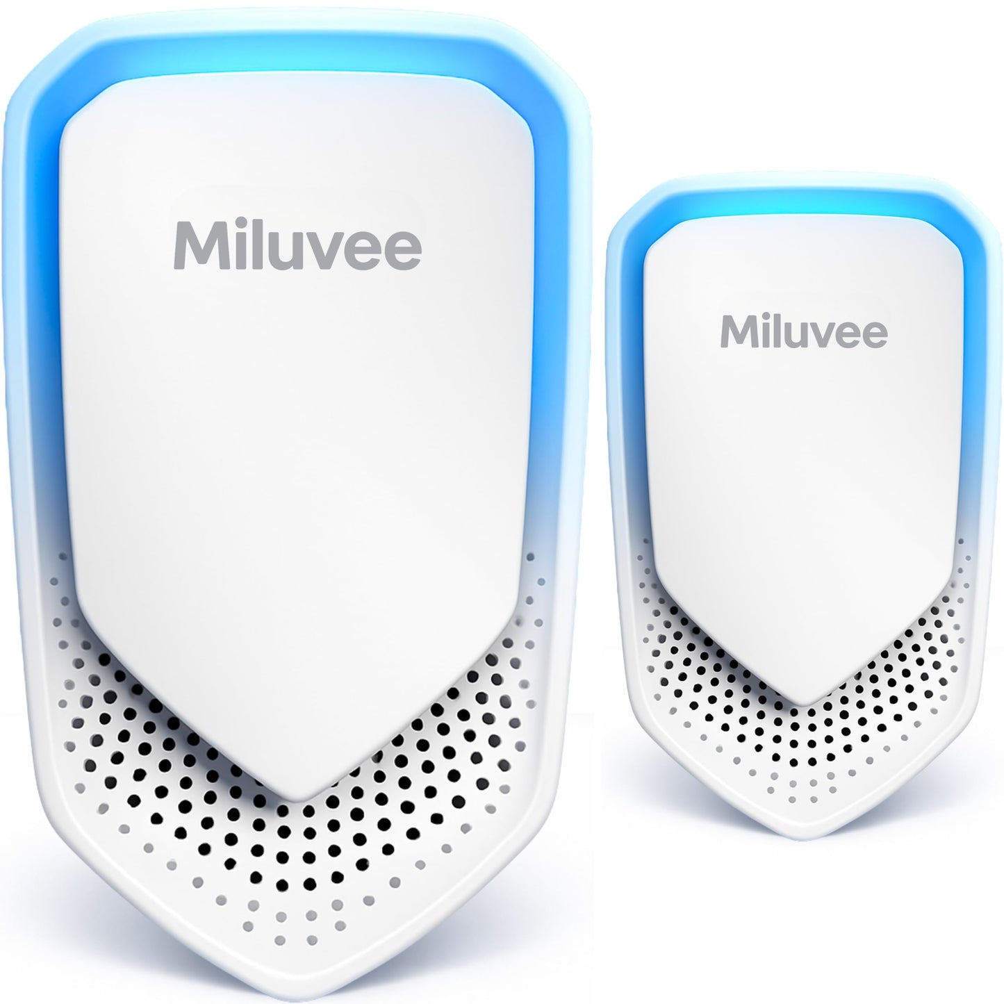 Miluvee Premium Plug In Air Purifier (2 Pack), Negative Ion Technology for Bedroom, Bathroom, Kitchen & Office | Quiet & Compact Home Air Cleaner