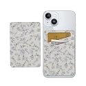 JYCardPKT Phone Card Holder Leather, Dual Pocket Phone Wallet Adhesive Stick On, Cute Phone Case Credit Card Holder, Suitable for Most of Phones