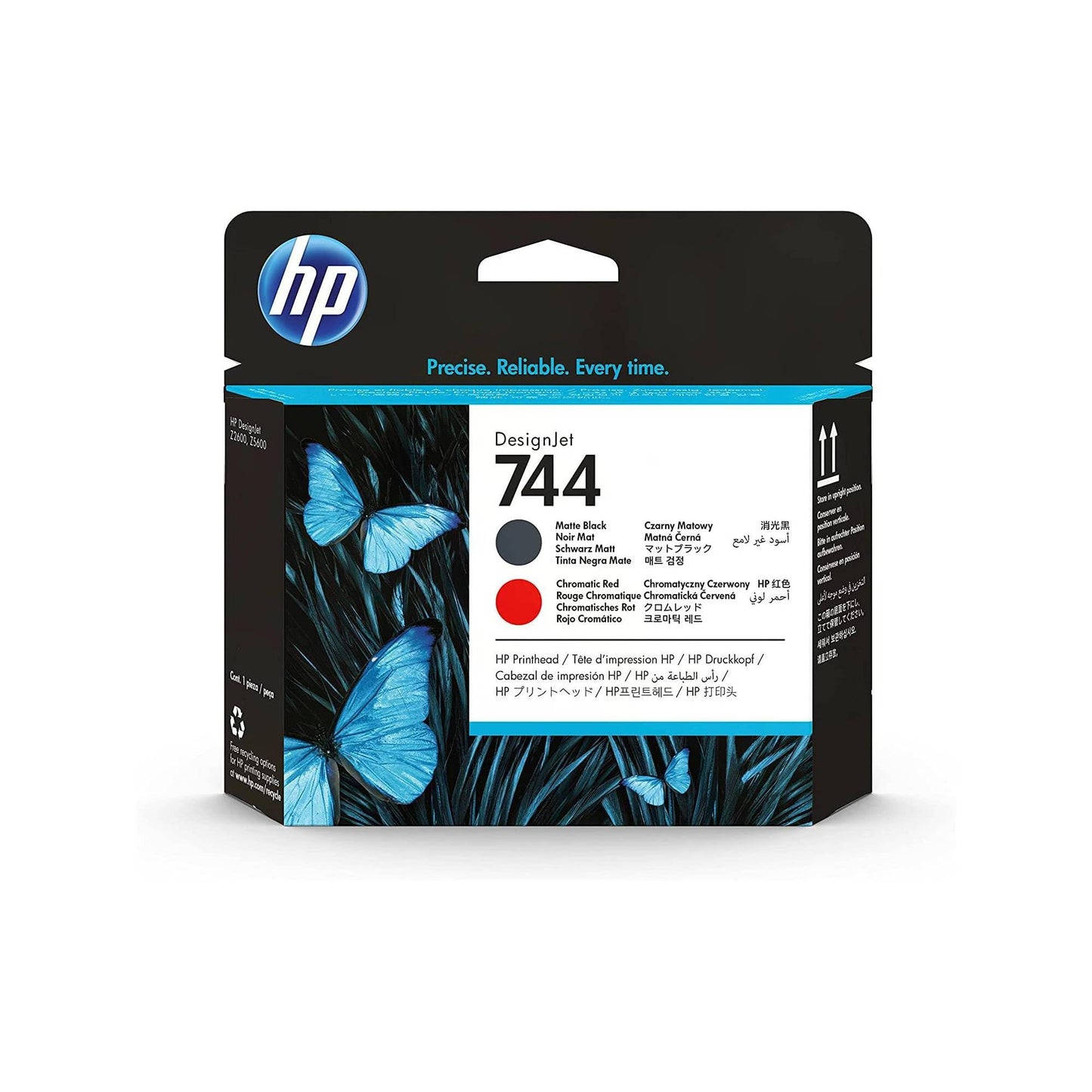 HP 744 Matte Black and Chromat