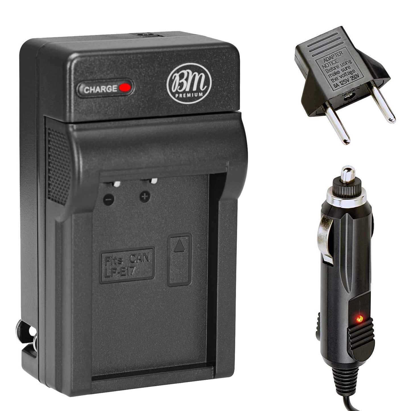 BM LP-E17 Battery Charger for Canon LC-E17, PowerShot V1, Rebel EOS R8, EOS R10, EOS R50, EOS R50 V, EOS R100, EOS RP, EOS M3, EOS M5, EOS M6, EOS M6