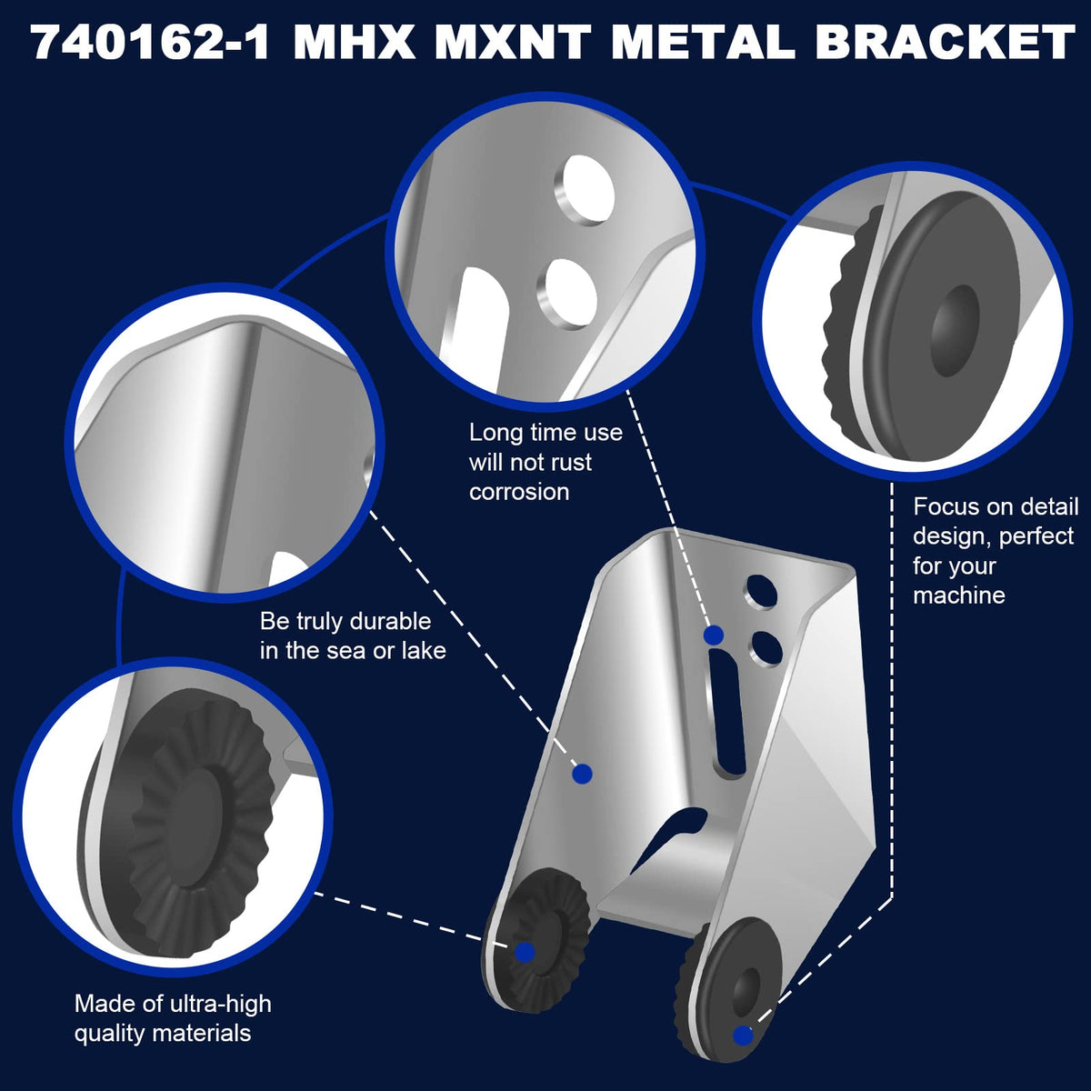 740162-1 MHX MXNT Metal Bracket, Transducer Mounting Bracket for Si G2N Transom Mounting Hardware, Transducer Mount Compatible for XNT Transom-Mount Transducers